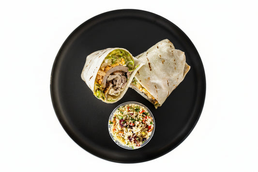 Grilled Chicken Wrap & Couscous Salad