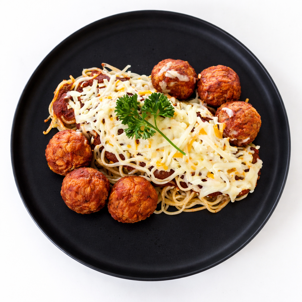 Boulettes de viande italiennes et spaghetti